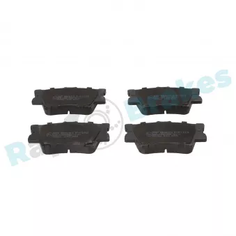 Jeu de 4 plaquettes de frein arrière RAP BRAKES R-P1216