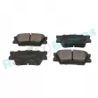 Jeu de 4 plaquettes de frein arrière RAP BRAKES R-P1216 - Visuel 2