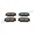 Jeu de 4 plaquettes de frein arrière RAP BRAKES R-P1216 - Visuel 3