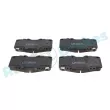 Jeu de 4 plaquettes de frein avant RAP BRAKES R-P1218 - Visuel 1