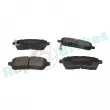 Jeu de 4 plaquettes de frein avant RAP BRAKES R-P1227 - Visuel 2
