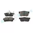Jeu de 4 plaquettes de frein arrière RAP BRAKES R-P1228 - Visuel 2