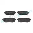 Jeu de 4 plaquettes de frein arrière RAP BRAKES R-P1232 - Visuel 1