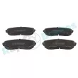 Jeu de 4 plaquettes de frein avant RAP BRAKES R-P1233 - Visuel 1