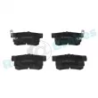Jeu de 4 plaquettes de frein arrière RAP BRAKES R-P1236 - Visuel 1