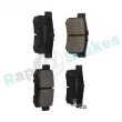 Jeu de 4 plaquettes de frein arrière RAP BRAKES R-P1236 - Visuel 2
