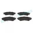 Jeu de 4 plaquettes de frein avant RAP BRAKES R-P1237 - Visuel 1