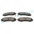 Jeu de 4 plaquettes de frein avant RAP BRAKES R-P1237 - Visuel 3