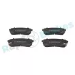 Jeu de 4 plaquettes de frein arrière RAP BRAKES R-P1238 - Visuel 1