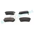 Jeu de 4 plaquettes de frein arrière RAP BRAKES R-P1240 - Visuel 2