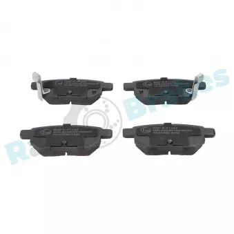 Jeu de 4 plaquettes de frein arrière RAP BRAKES R-P1242