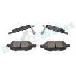 Jeu de 4 plaquettes de frein arrière RAP BRAKES R-P1242 - Visuel 3
