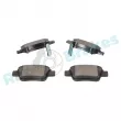 Jeu de 4 plaquettes de frein avant RAP BRAKES R-P1244 - Visuel 3