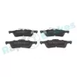 Jeu de 4 plaquettes de frein arrière RAP BRAKES R-P1246 - Visuel 1