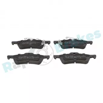 Jeu de 4 plaquettes de frein arrière RAP BRAKES R-P1246