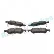 Jeu de 4 plaquettes de frein arrière RAP BRAKES R-P1246 - Visuel 3