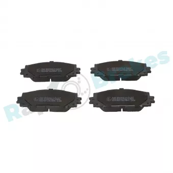 Jeu de 4 plaquettes de frein avant RAP BRAKES R-P1247