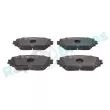 Jeu de 4 plaquettes de frein avant RAP BRAKES R-P1248 - Visuel 1