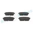 Jeu de 4 plaquettes de frein arrière RAP BRAKES R-P1250 - Visuel 1