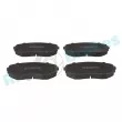 Jeu de 4 plaquettes de frein avant RAP BRAKES R-P1257 - Visuel 1