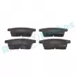 Jeu de 4 plaquettes de frein arrière RAP BRAKES R-P1258 - Visuel 1