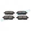 Jeu de 4 plaquettes de frein arrière RAP BRAKES R-P1258 - Visuel 3