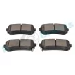 Jeu de 4 plaquettes de frein arrière RAP BRAKES R-P1260 - Visuel 3
