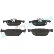 Jeu de 4 plaquettes de frein avant RAP BRAKES R-P1262 - Visuel 1