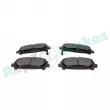 Jeu de 4 plaquettes de frein avant RAP BRAKES R-P1263 - Visuel 3
