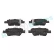 Jeu de 4 plaquettes de frein arrière RAP BRAKES R-P1266 - Visuel 1