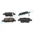 Jeu de 4 plaquettes de frein arrière RAP BRAKES R-P1266 - Visuel 2