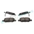 Jeu de 4 plaquettes de frein arrière RAP BRAKES R-P1266 - Visuel 3