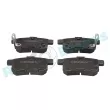 Jeu de 4 plaquettes de frein arrière RAP BRAKES R-P1268 - Visuel 1