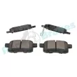 Jeu de 4 plaquettes de frein arrière RAP BRAKES R-P1268 - Visuel 3