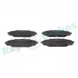 Jeu de 4 plaquettes de frein avant RAP BRAKES R-P1270 - Visuel 1