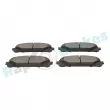 Jeu de 4 plaquettes de frein avant RAP BRAKES R-P1270 - Visuel 3
