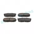 Jeu de 4 plaquettes de frein arrière RAP BRAKES R-P1277 - Visuel 2