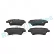 Jeu de 4 plaquettes de frein arrière RAP BRAKES R-P1280 - Visuel 1