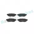 Jeu de 4 plaquettes de frein arrière RAP BRAKES R-P1282 - Visuel 1