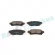 Jeu de 4 plaquettes de frein arrière RAP BRAKES R-P1282 - Visuel 2