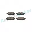 Jeu de 4 plaquettes de frein arrière RAP BRAKES R-P1282 - Visuel 3