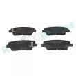 Jeu de 4 plaquettes de frein arrière RAP BRAKES R-P1284 - Visuel 1