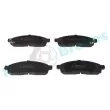 Jeu de 4 plaquettes de frein avant RAP BRAKES R-P1287 - Visuel 1