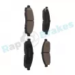 Jeu de 4 plaquettes de frein avant RAP BRAKES R-P1287 - Visuel 2