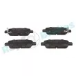 Jeu de 4 plaquettes de frein arrière RAP BRAKES R-P1293 - Visuel 1
