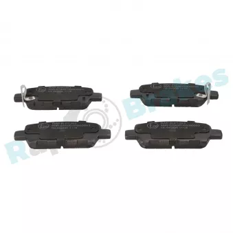 Jeu de 4 plaquettes de frein arrière RAP BRAKES R-P1293