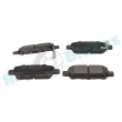 Jeu de 4 plaquettes de frein arrière RAP BRAKES R-P1293 - Visuel 2