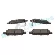 Jeu de 4 plaquettes de frein arrière RAP BRAKES R-P1293 - Visuel 3