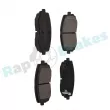 Jeu de 4 plaquettes de frein avant RAP BRAKES R-P1295 - Visuel 2