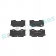 Jeu de 4 plaquettes de frein arrière RAP BRAKES R-P1298 - Visuel 1